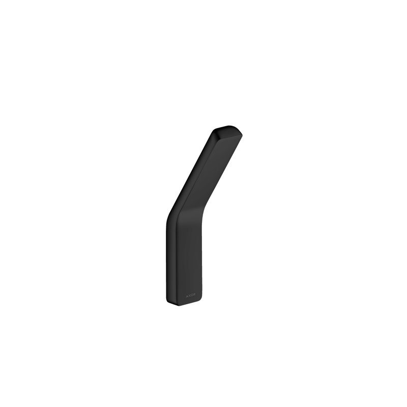 Universal Softsquare Single Robe Hook, Matte Black