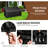 Patio Furniture Sofa Covers 64W x 26D x 35H inch 2-Seater Outdoor Waterproof Couch Loveseat Bench Cover, Black