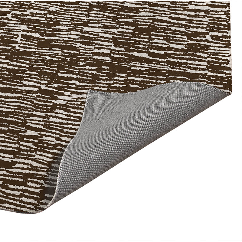 Tapis de cuisine Strands, Rectangle 3' x 5', Mocha Brown Geometric