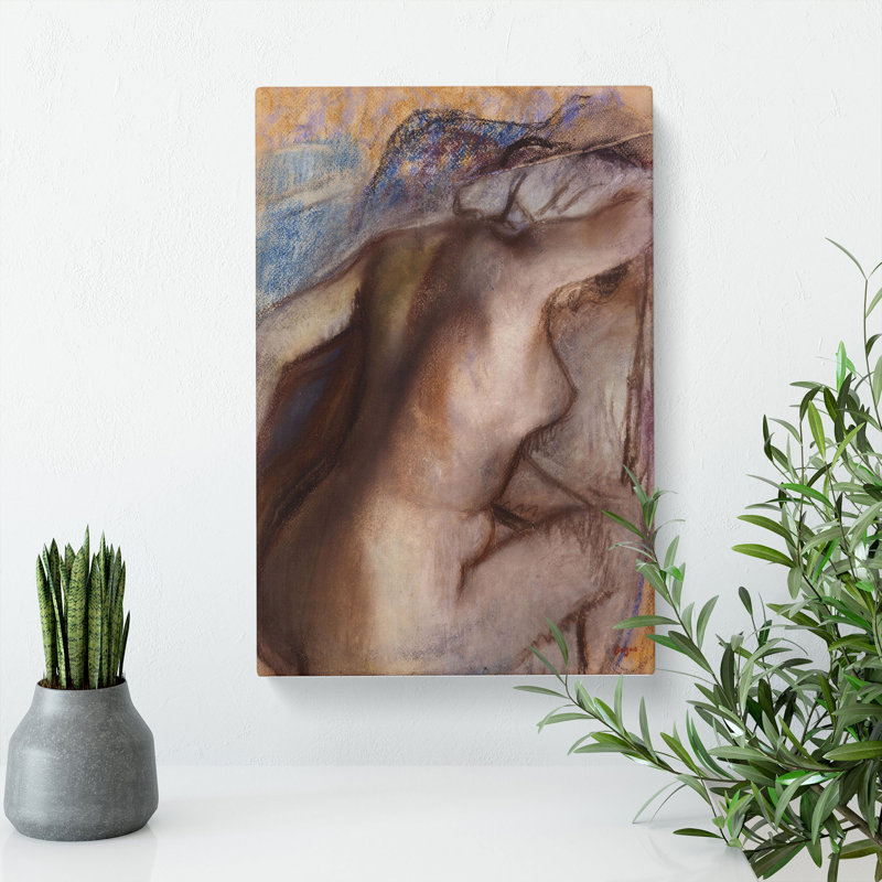 After The Bath by Edgar Degas - Wrapped Canvas, 76cm H x 50cm W x 3cm D