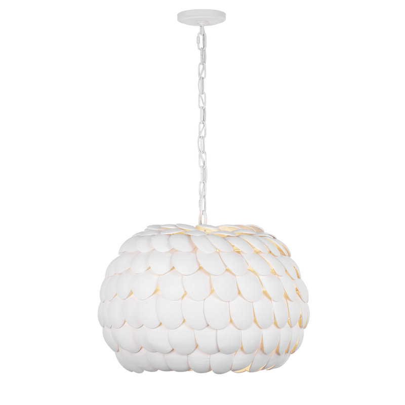 Lustre blanc mat 20,5 po