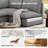 124" U-Shaped Cloud Couch, Linen Blend Spill-Proof Fabric Cloud Sectional Couches For Living Room, Convertible Modular Sectional Sofa With Deep Seats & High-Back, Removable Washable Sofa Covers-1443875799-1443875801-1443875800