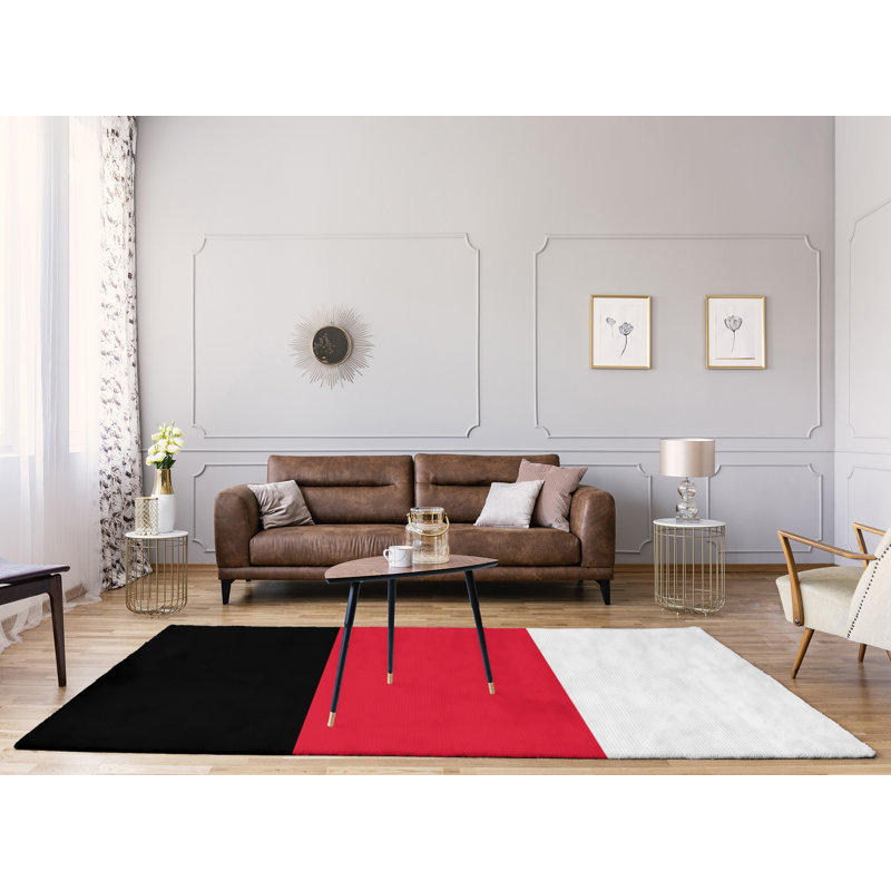 Tapis de zone rouge/noir, Rectangle 9 pi x 12 pi
