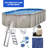 Seaside Resin Oval Hard Sided Pool 54'' H x W x 384'' L , with Pump Included-99281804