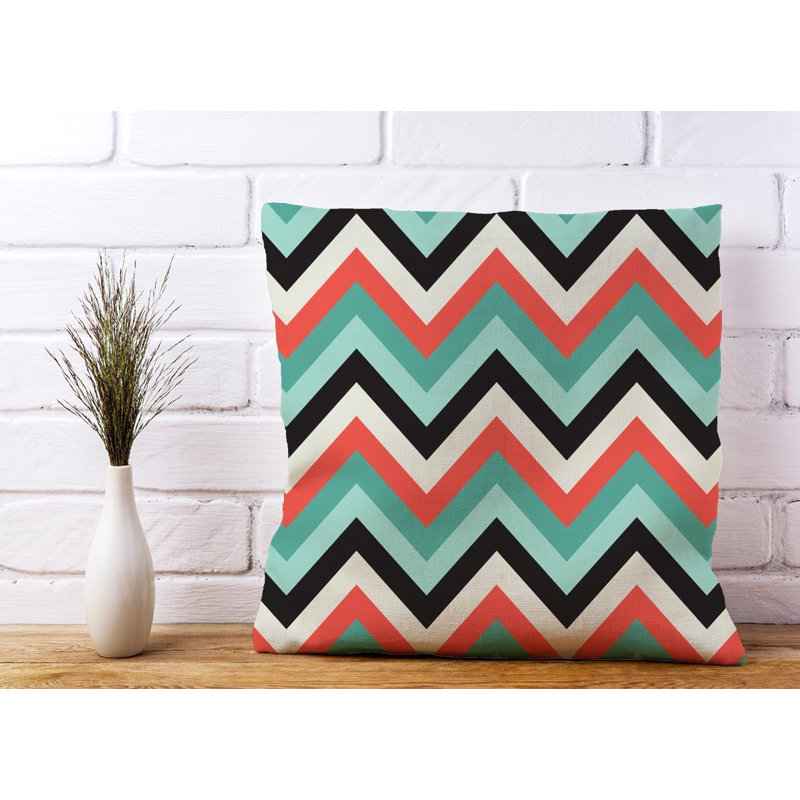 Oglethorpe Chevron Square Cushion