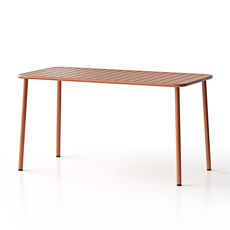 Table de salle à manger d'extérieur, Rouge