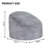 Bean Bag Chair, Memory Foam Bean Bag Chair Soft Fluffy Faux Fur Beanbag Lazy Sofa Bed, Comfy Chairs for Living Room, Bedrooms, Lounging, Reading, Gaming-123231377