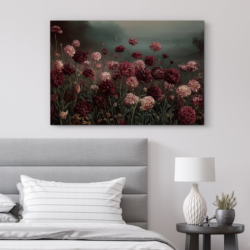 Impression sur toile encadrée très sombre Moody, Toile tendue, H 32 po x l 48 po x P 1,5 po