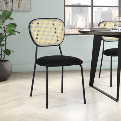 Calabasas 42cm H Velvet Upholstered Armchair