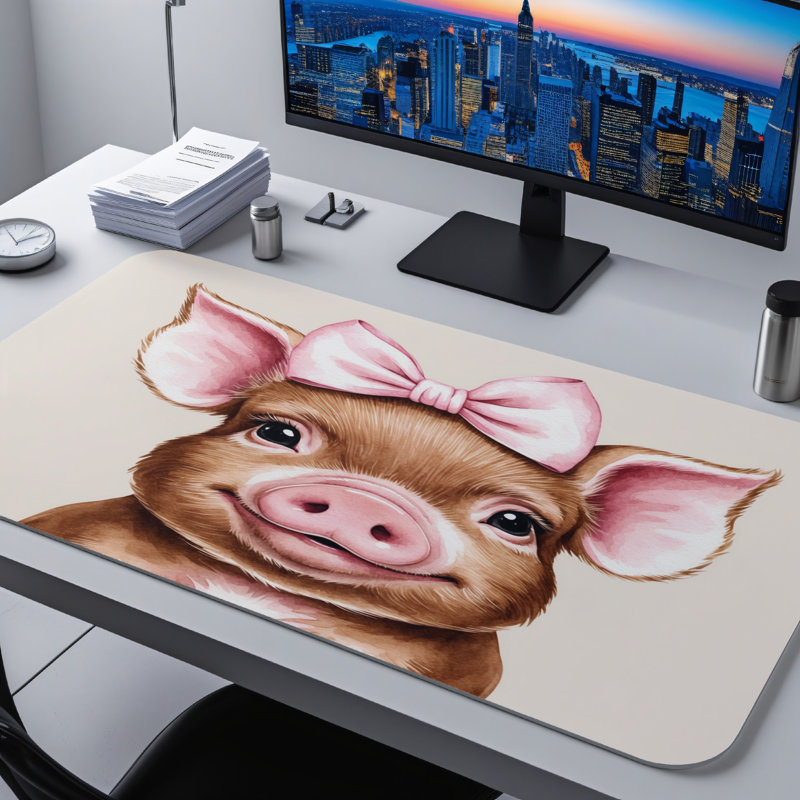 Polyester Desk Pad, 14.4x12.1