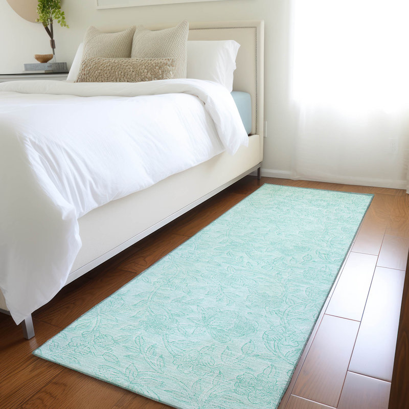 Tapis de porte d'extérieur antidérapant Malchow, Tapis de couloir 2 pi 3 po x 7 pi 6 po
