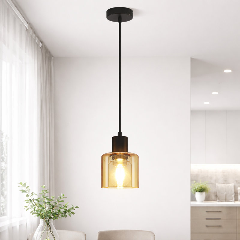 Pendant light 1 - Light E27 amber Dierking