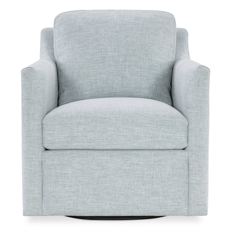 Margaritaville Upholstered Swivel Accent Chair, Polyester bleu, coton
