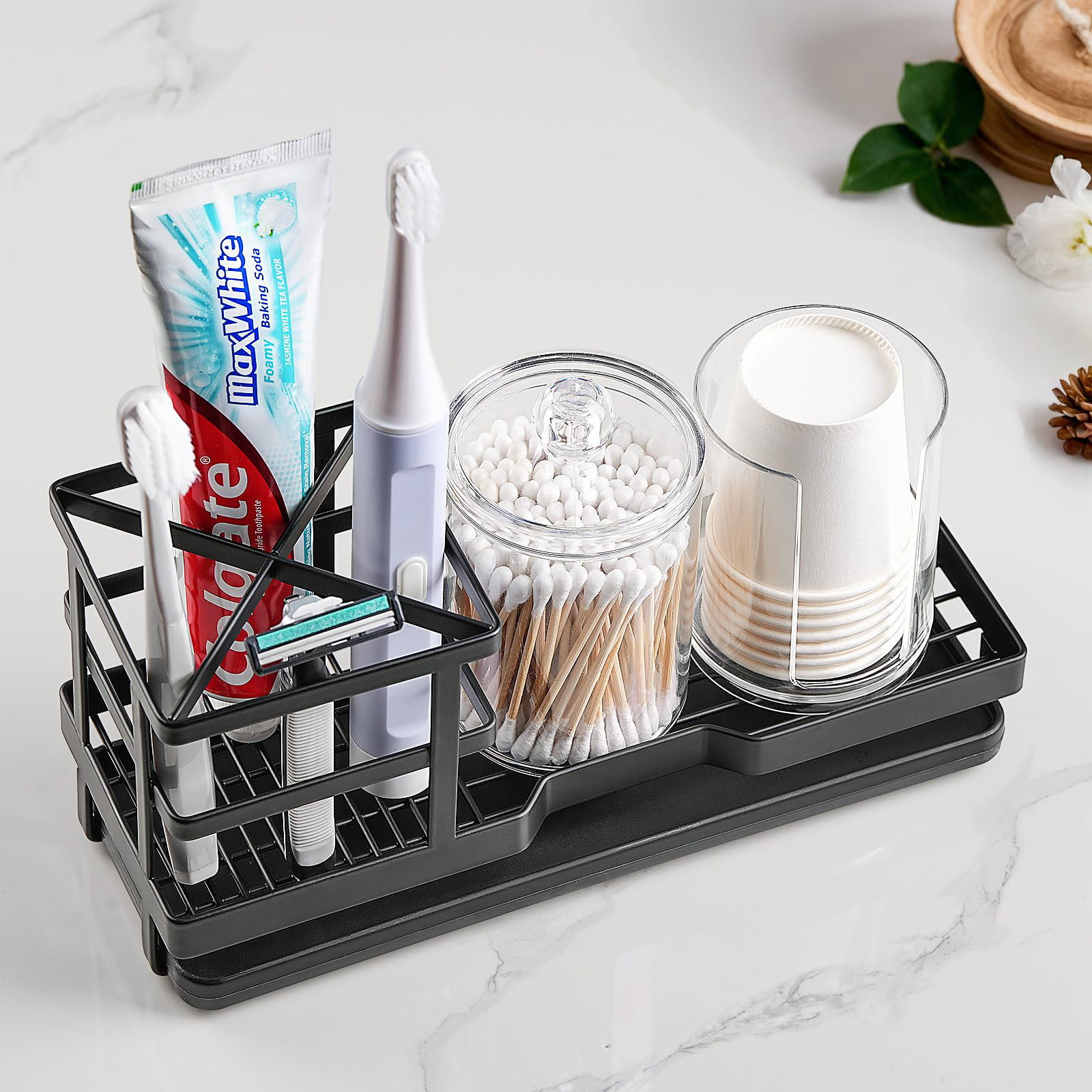 Ivy Bronx Toothbrush Holders For Bathrooms, Cotton Swabs & Cups ...