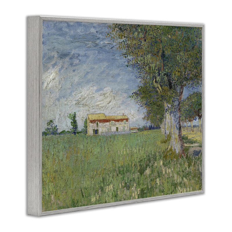 «Van Gogh Farmhouse in Corn», art giclé par one1000paintings, Estampe numérique Farmhouse, H 11 po x l 14 po