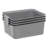 IRIS Medium Plastic Storage Baskets, Gray