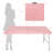 4Ft Pink Portable Folding Table Indoor&Outdoor Maximum Weight 135Kg Foldable Table For Camping-976362031