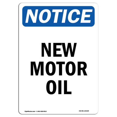 New Motor Oil Sign