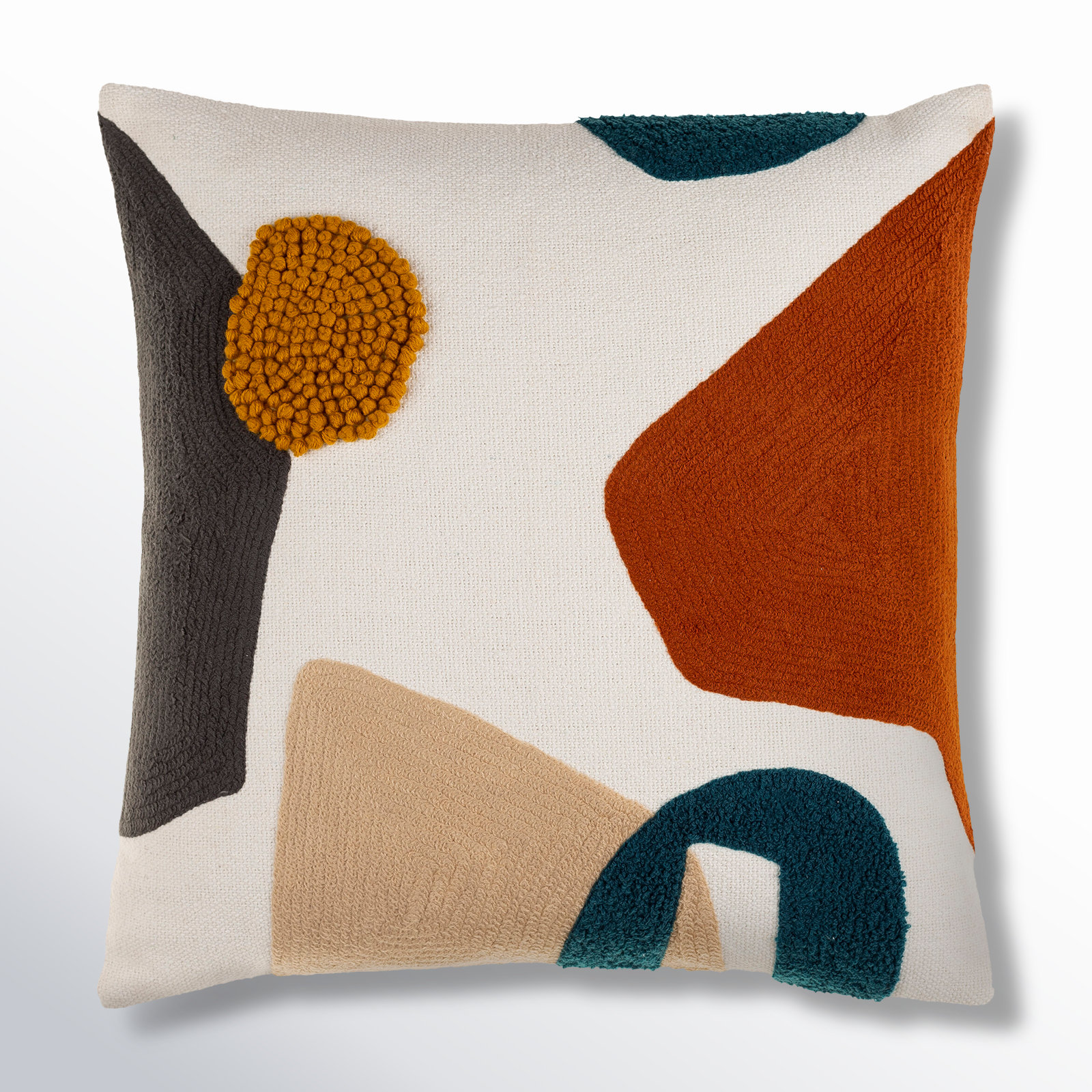 Fulbourn Embroidered Cotton Throw Pillow, Pillow Cover Only - No Insert