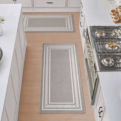 Nautica Rope Border Machine Washable All Loop Tufted Rugs