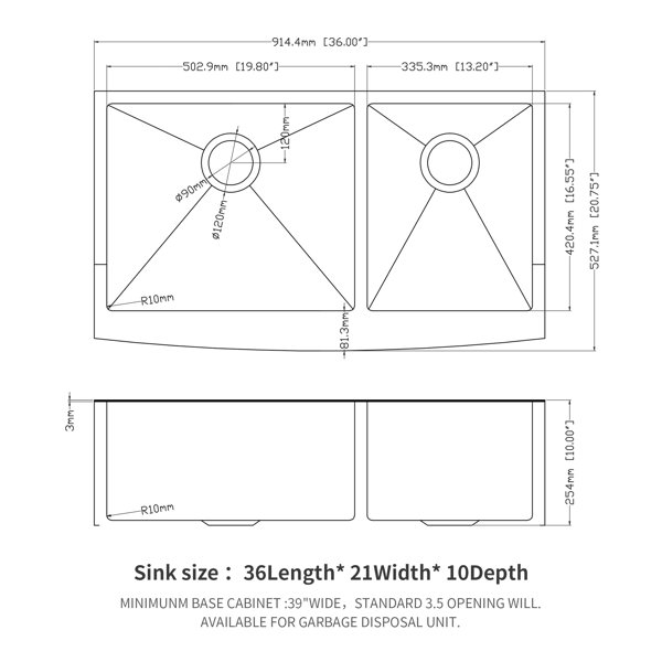 Dimensions du produit