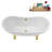 59" Streamline Clawfoot Tub,Tray,Drain, Clawfeet-101628972-102220278