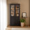 Vitrine de 74,5 po avec portes en verre, vitrine de style moderne, vitrine pour objets de collection