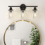Ashod 3-Light Dimmable Matte Black Vanity Light