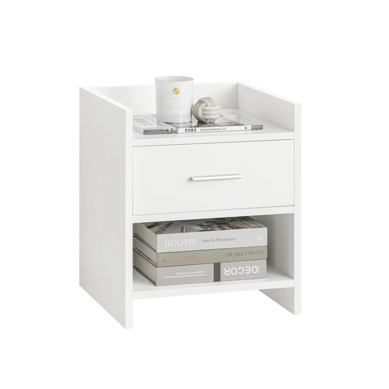38cm W Manufactured Wood Bedside Table