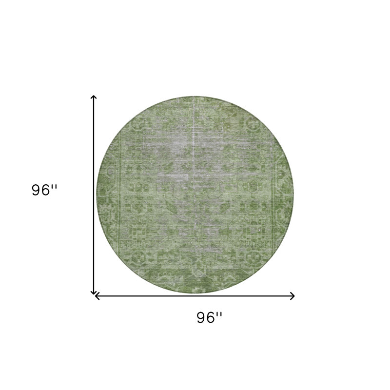 Tapis rond rond 8 po