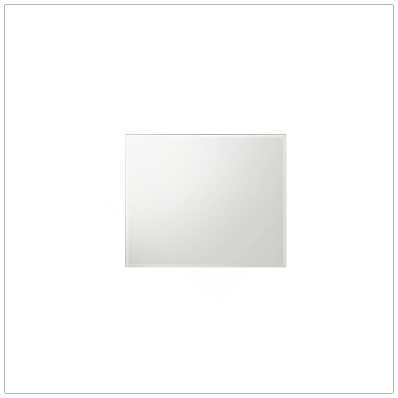 Miroir de style contemporain Olivia avec cadre minimaliste, finition semi-lustrée et grande surface réfléchissante pour les chambres à coucher modernes