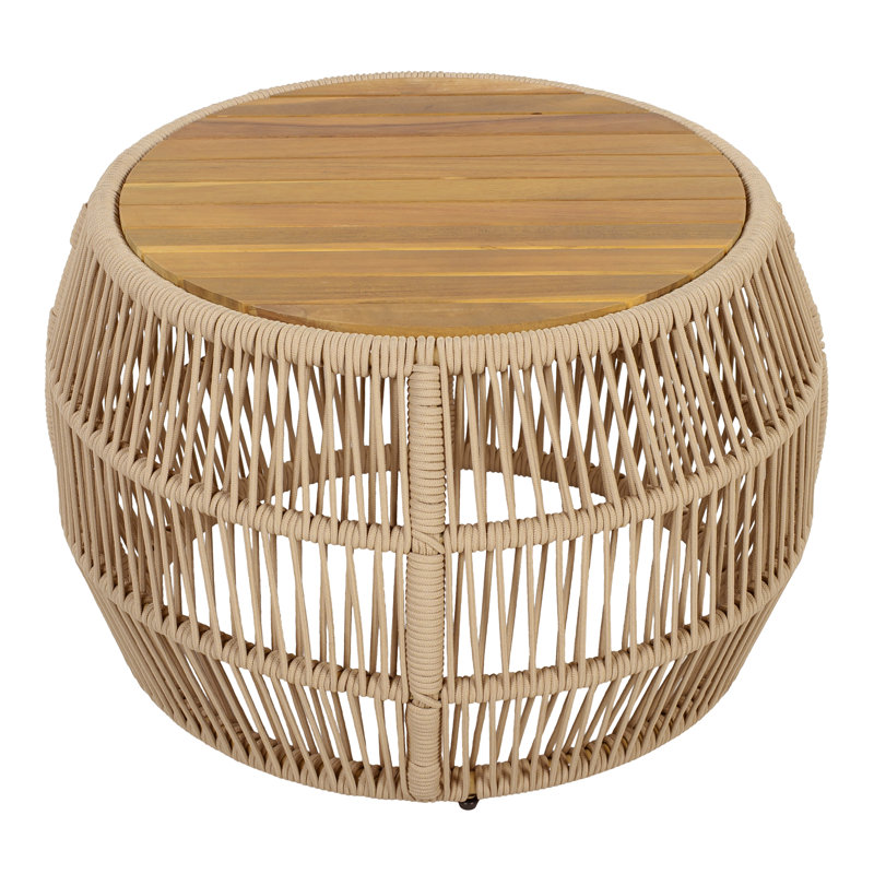 Table d'appoint Ardenn, Natural Top/Grey Base