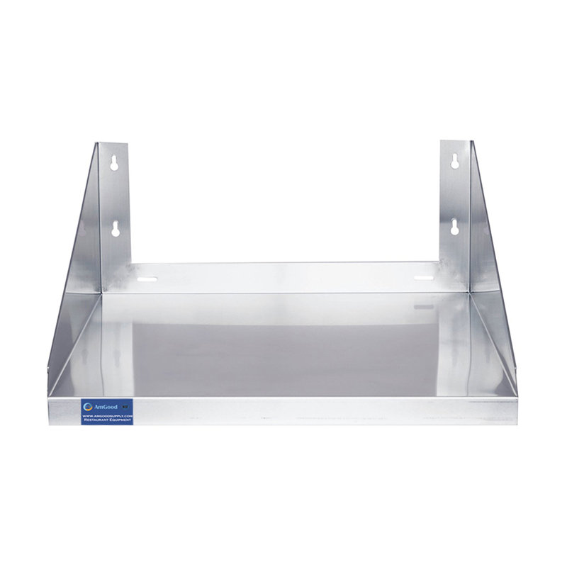 Stainless Steel Microwave Shelf, NSF Certified, 12" H x 30" W x 12" D