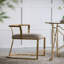 Chaise d'appoint Basic, or vieilli