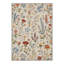 Tapis d'intérieur floral beige lavable à la machine avec envers antidérapant Cogswell Floret-339696101