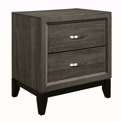 Contemporary Styling 1Pc Nightstand Dovetail Drawers Unique Bedroom Furniture