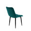 Bierman 45cm H Velvet or Faux Leather Upholstered Dining Chair, Black Metal Legs-1957697497-1957697498