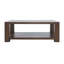 Table basse transitionnelle moderne de 50 po avec rangement et roues Bremen