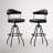 Nootan 29.92" Upholstered Top Grain Genuine Leather Swivel  Bar Stool-1734118654