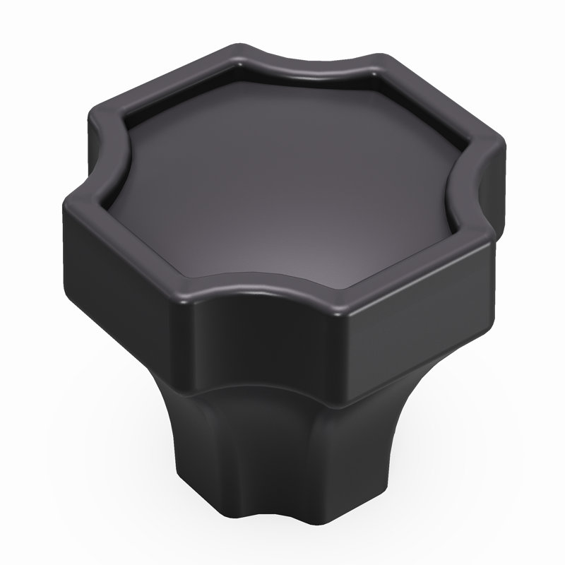 Monarch 1.25" x 1.25" Square Knob, Matte Black