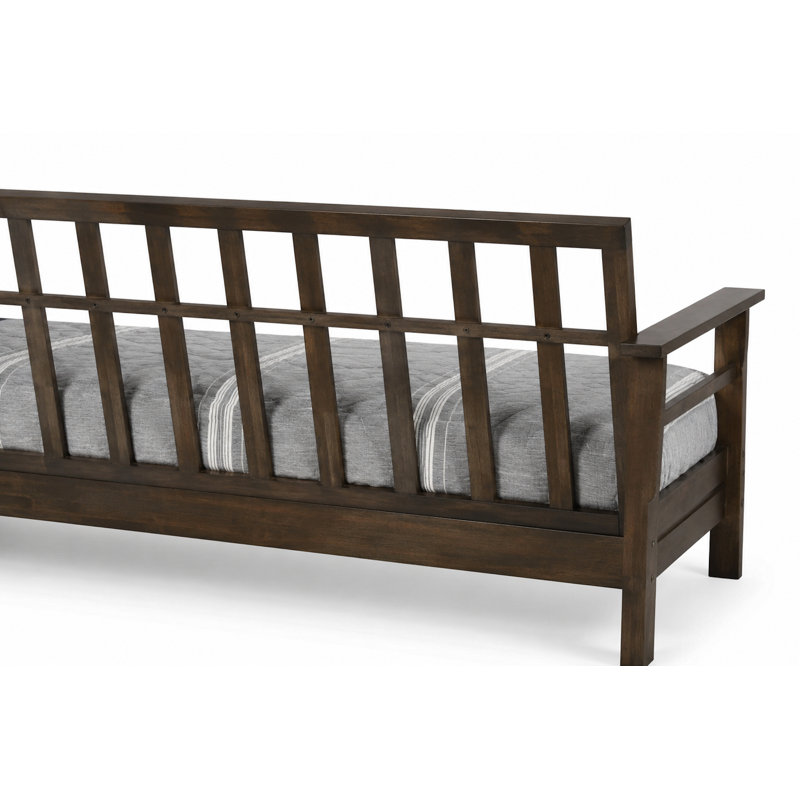 Pendleton Wood Frame Studio Sofa, Linen Cocoa