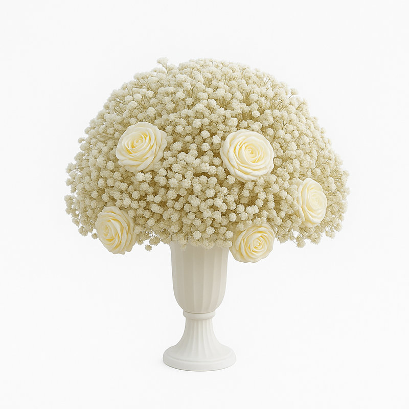 40cm Faux Flowering Plant