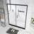 60.In W X 72.In H Single Sliding Shower Door, 1/5 Inch Thick Clear Tempered Glass Shower Door With Stainless Steel Handle