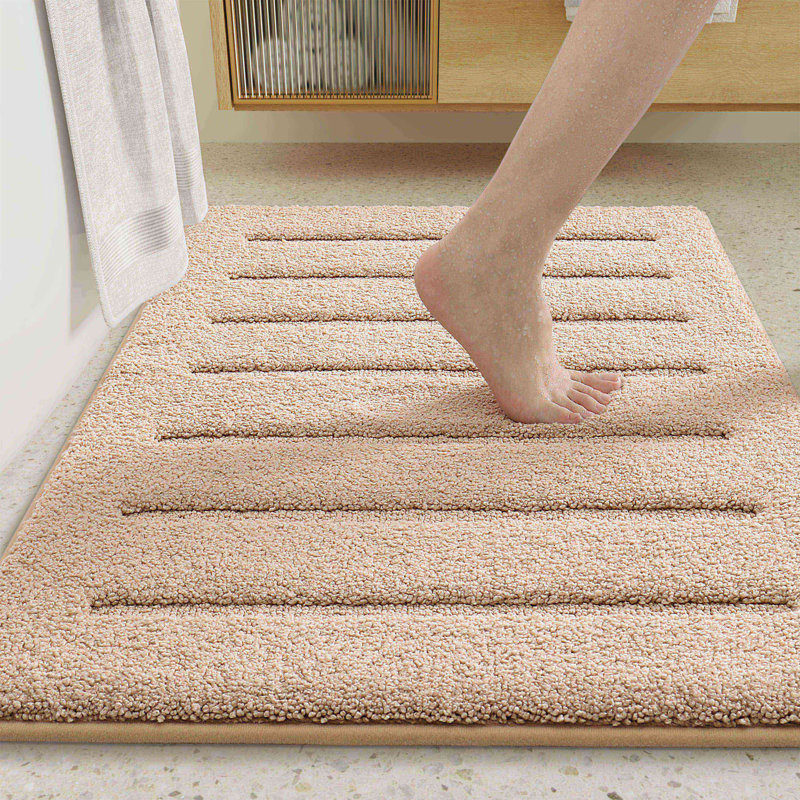 Tapis pour salle de bain Christofer, Single - 43" L x 24" W, Kaki