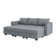 U-Shaped Sleeper Sectional Reversible Modular Sectional Sofa