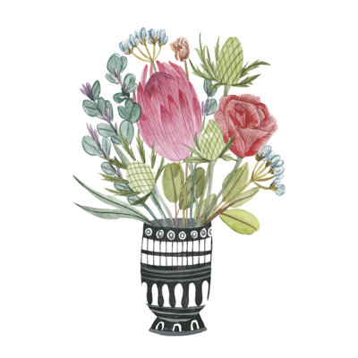 Protea Awakening III by Melissa Wang - Painting