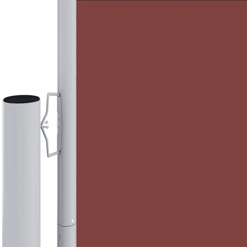 Dakota Fields 1200cm W Fabric Cover Motorised Retractable Side Awning, 160cm H x 1000 cm W, Brown
