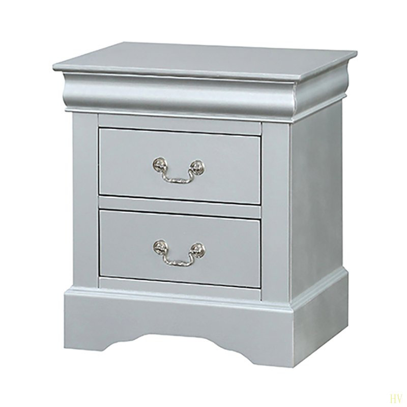 Table de chevet 2 tiroirs Platinum