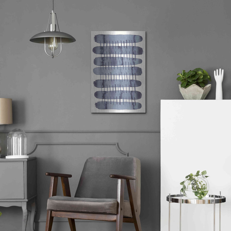 «Indigo Stitchy I» par Nikki Galapon, H 24 po x l 16 po