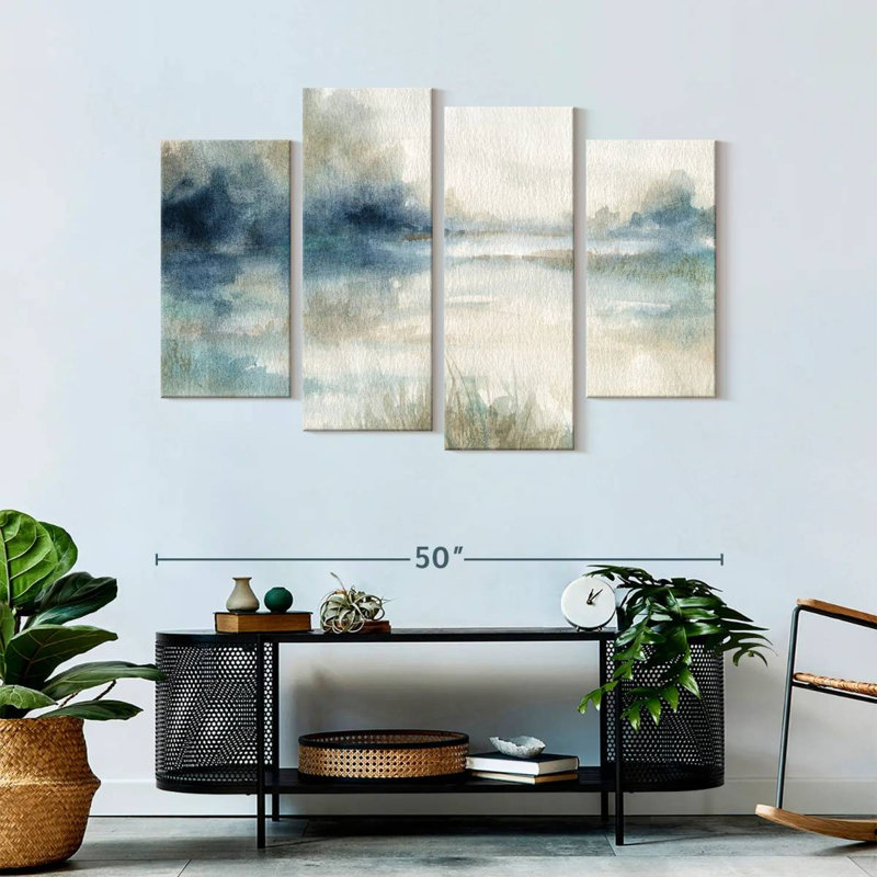 «Still Evening Waters II», reproduction d'art sur toile, H 32 po x l 52 po